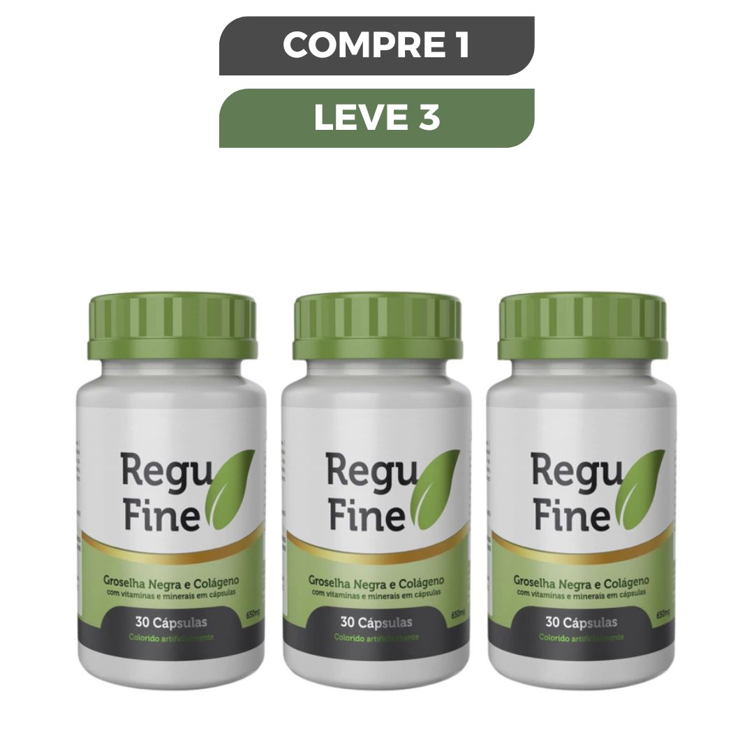 Regu Fine 30 Cápsulas - Auxilia no Equilíbrio Natural do Organismo + Frete Grátis
