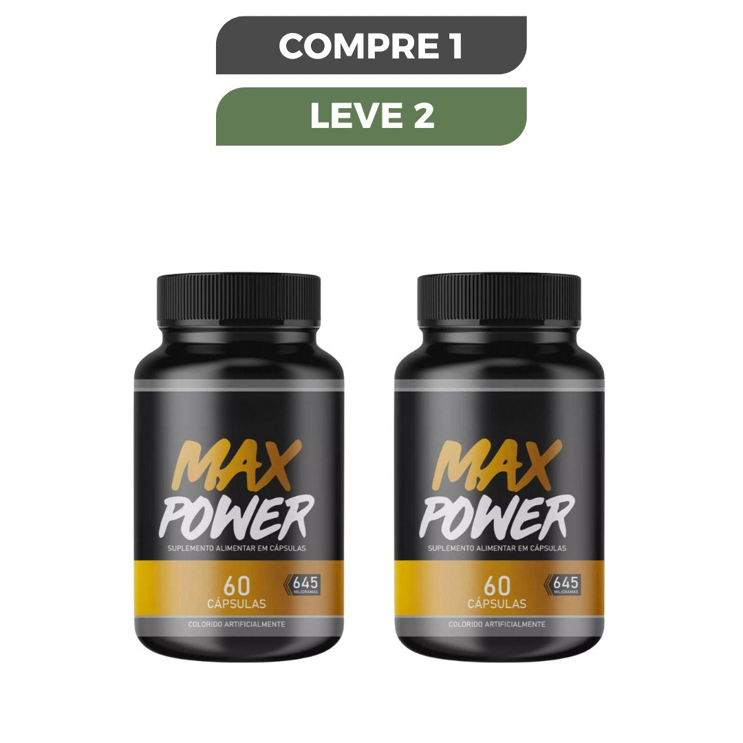 Max Power 60 Caps - Para Desempenho Masculino - Promoção Oficial