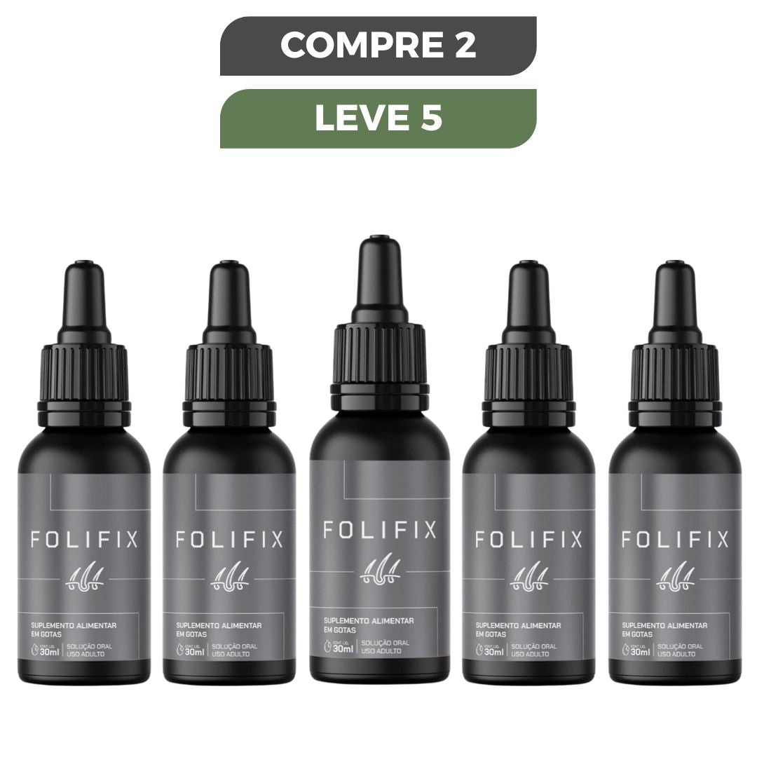 Folifix Gotas 30ml - Aumente Seu Crescimento Capilar - Promoção Oficial