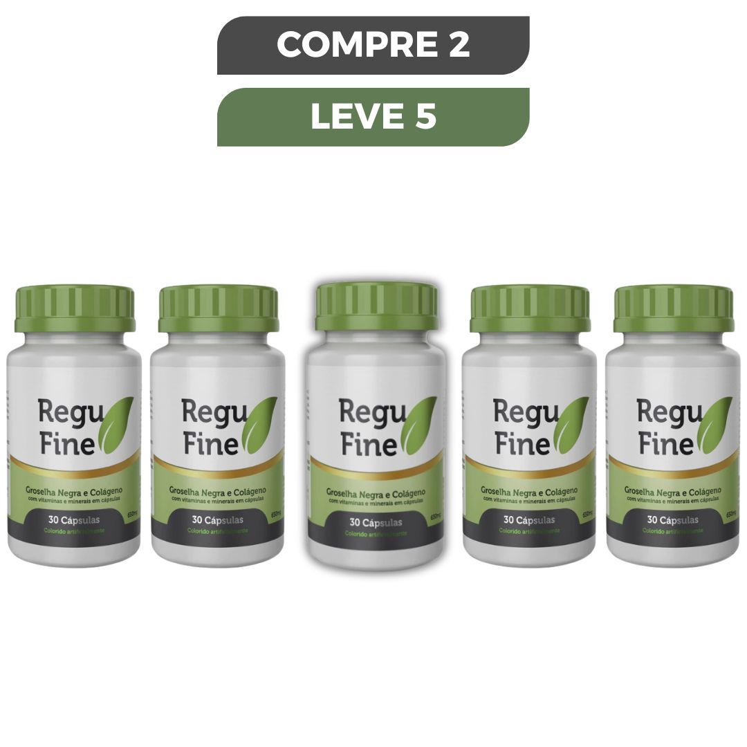 Regu Fine 30 Cápsulas - Auxilia no Equilíbrio Natural do Organismo + Frete Grátis