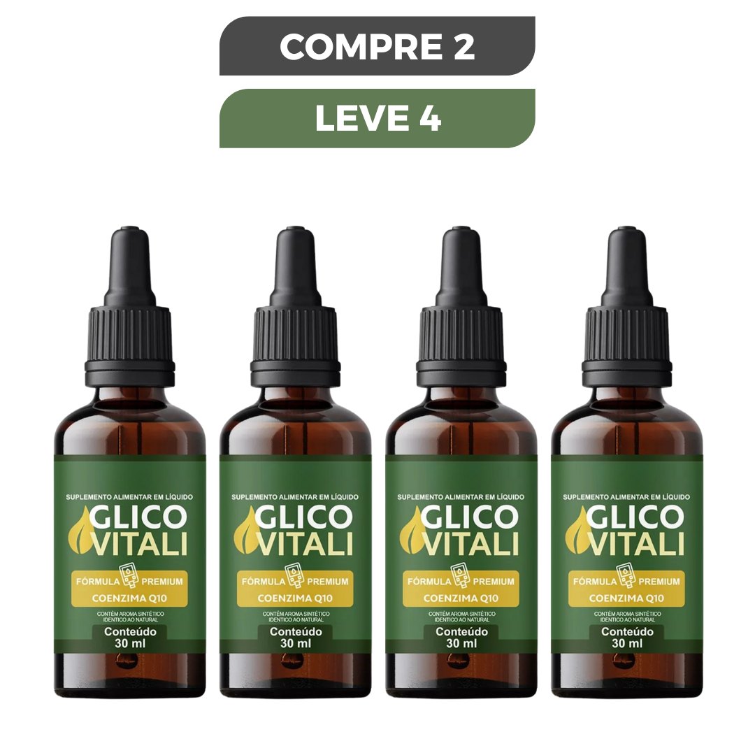 Glico Vitali 30ml - Auxílio No Bem-Estar - Promoção Oficial