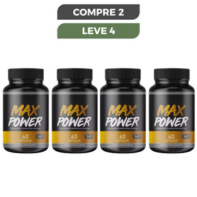 Max Power 60 Caps - Para Desempenho Masculino - Promoção Oficial