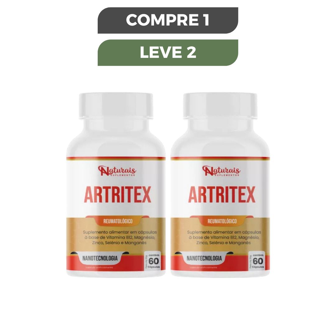 Artritex 60 Caps - Alívio Das Dores - Promoção Oficial