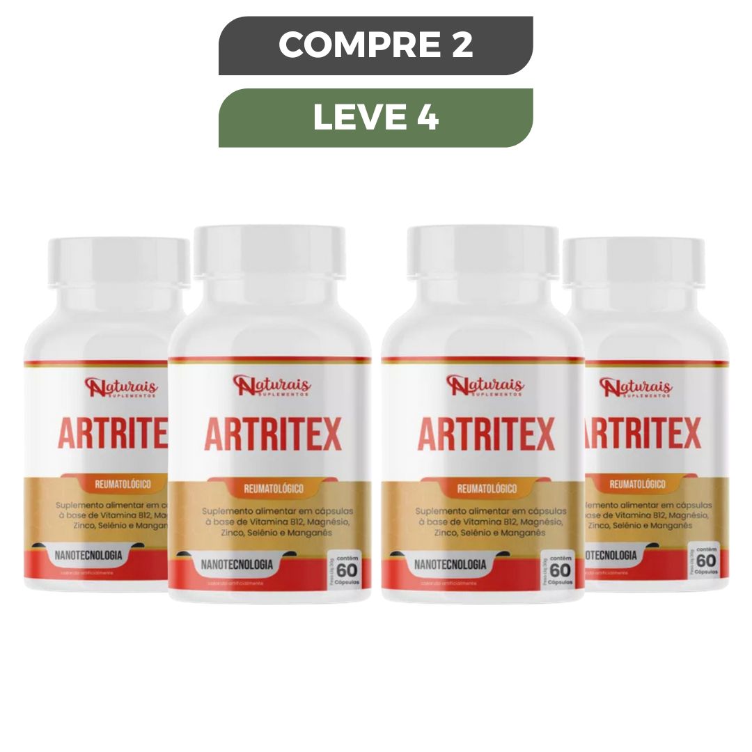 Artritex 60 Caps - Alívio Das Dores - Promoção Oficial