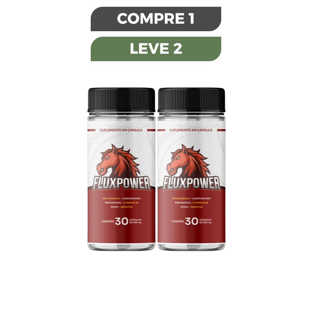 FluxPower 30 Cápsulas - Mais Performance e Desempenho - Promoção Oficial
