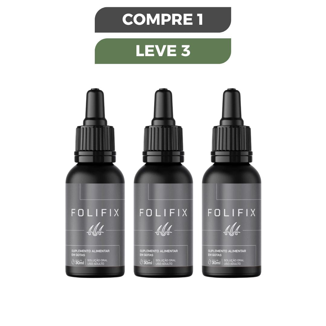 Folifix Gotas 30ml - Aumente Seu Crescimento Capilar - Promoção Oficial