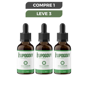 Lipogovy Gotas 30ml - Emagrecimento Eficaz - Promoção Oficial